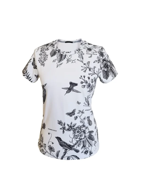 Majica Akinora s potiskom Black Spring