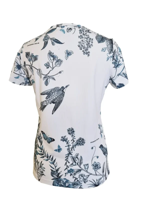 Majica Akinora s potiskom Blue Spring z zadnje strani